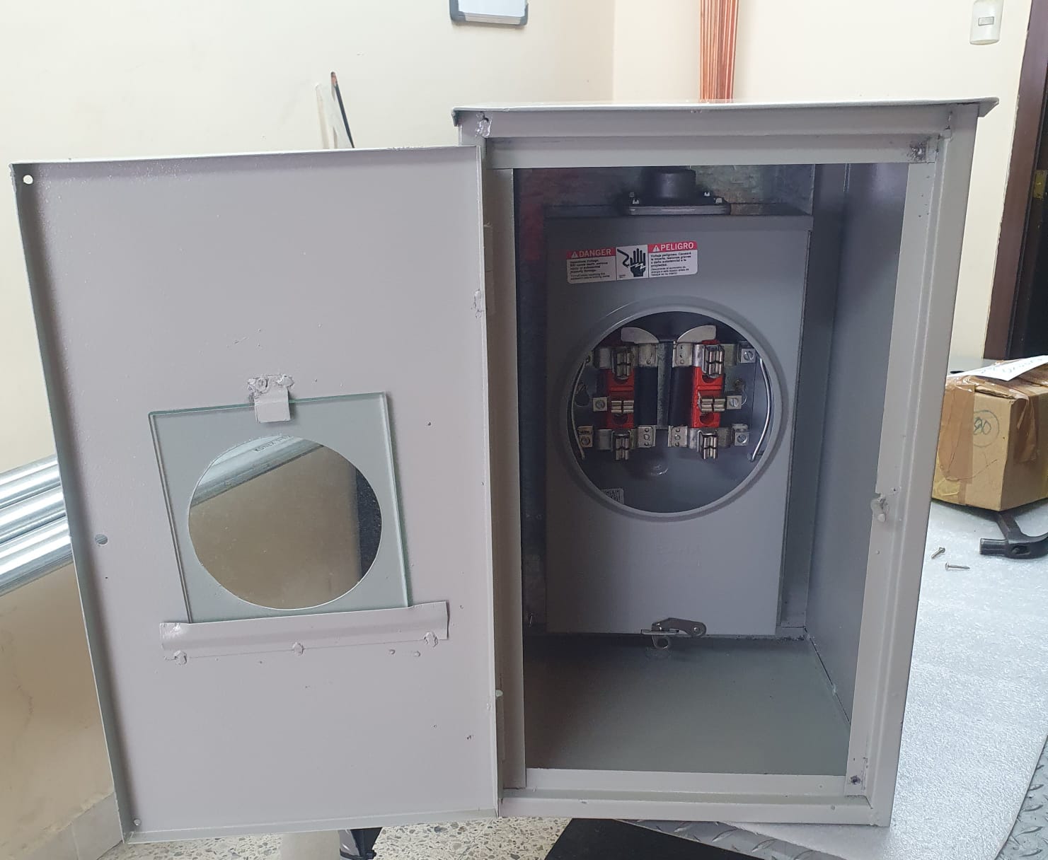 Medidor convencional instalado